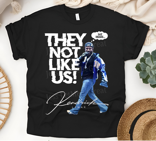 Iconic Superbowl Kendrick Lamar THEY NOT LIKE US T-Shirt